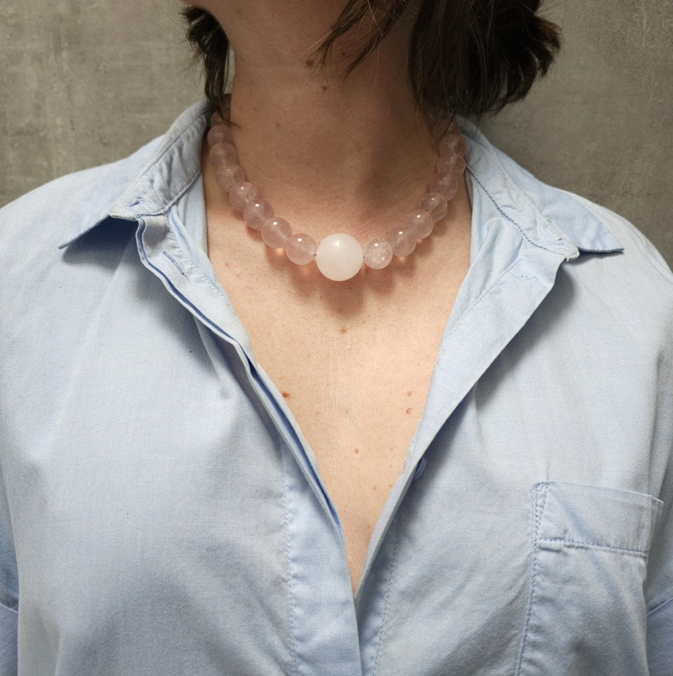 Huruma: Pink Mangano, Rose Quartz 16mm