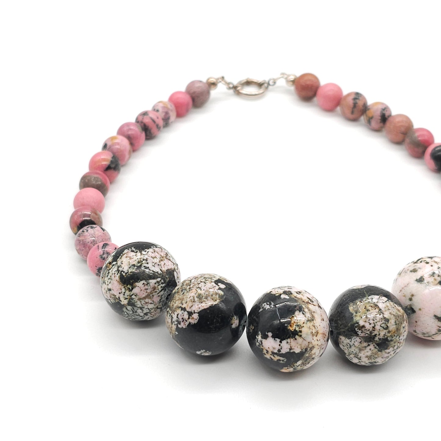 Moyo: Rhodonit, Pink Snowflake Obsidian