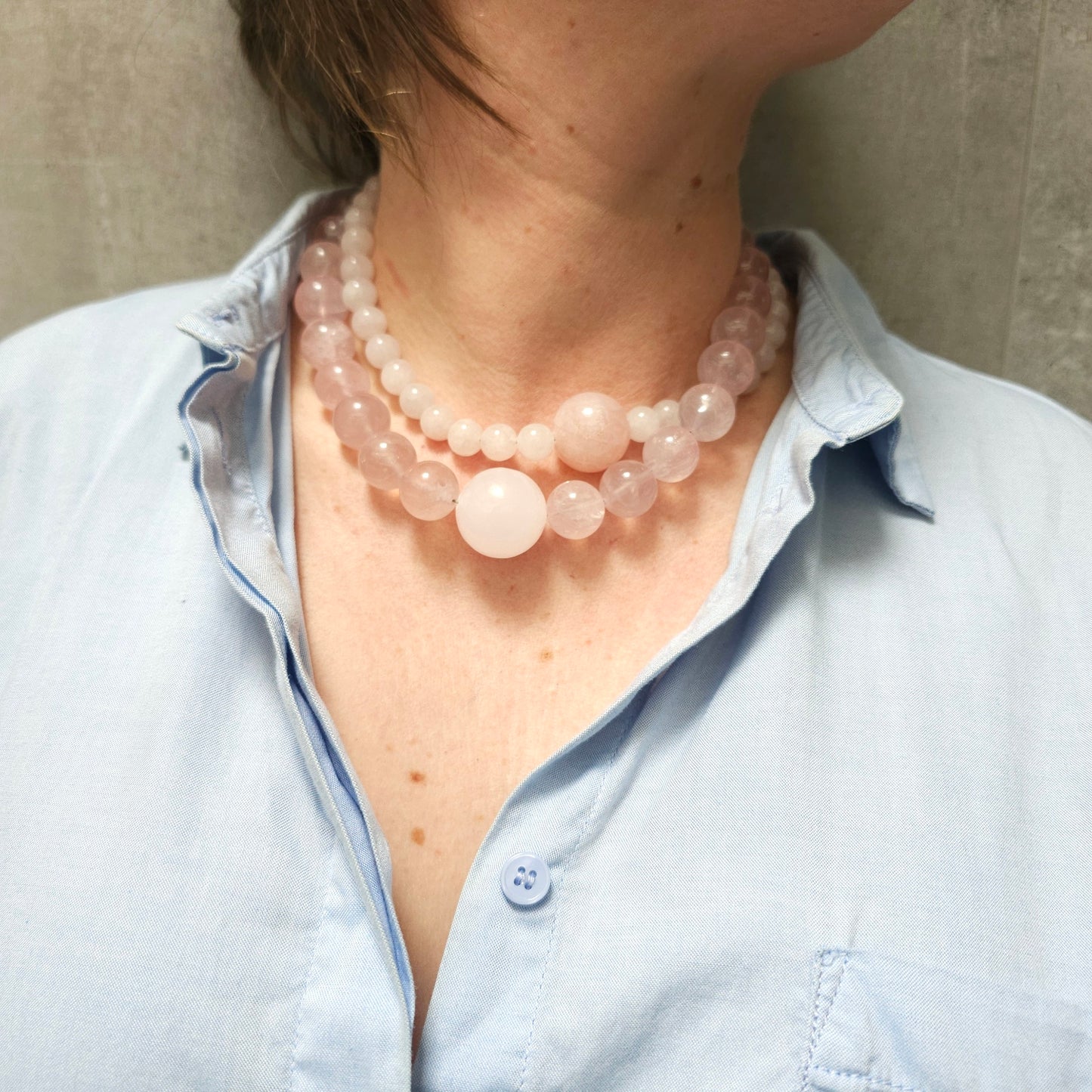 Huruma: Pink Mangano, Rose Quartz 16mm