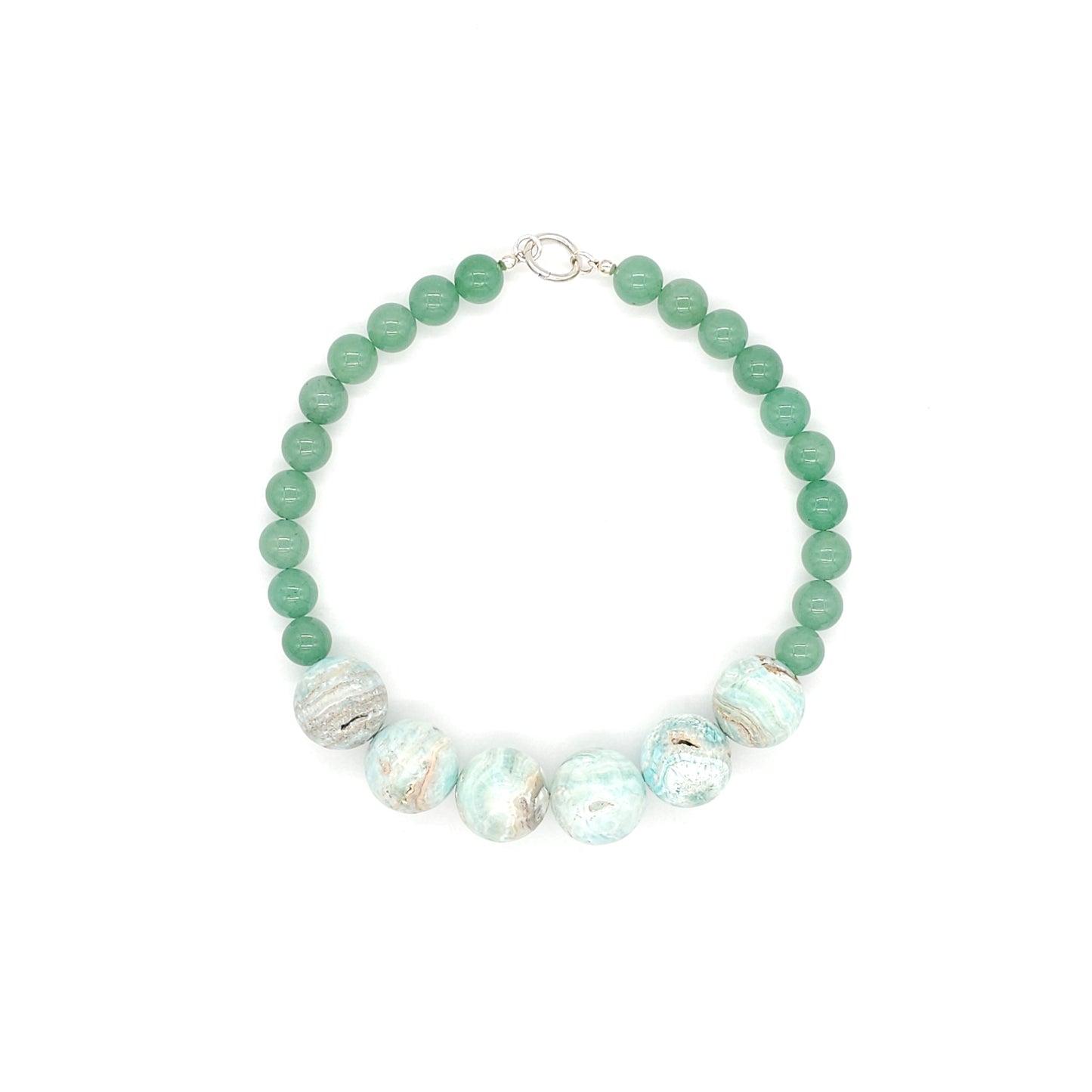 Masika: Aventurin, blue Aragonit
