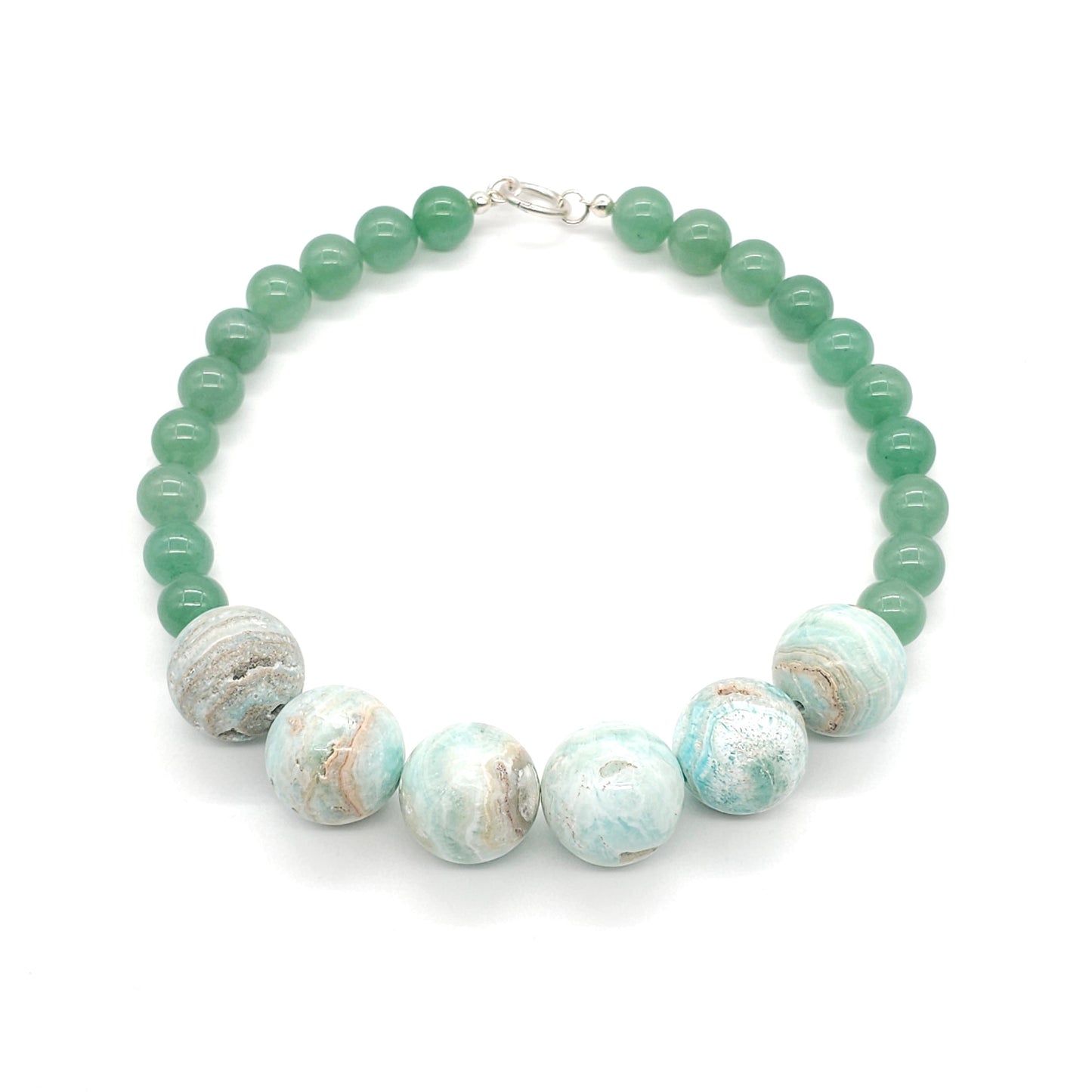 Masika: Aventurin, blue Aragonit