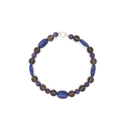Nuru na Bluu: Amethyst, Crystal Quartz, Lapis