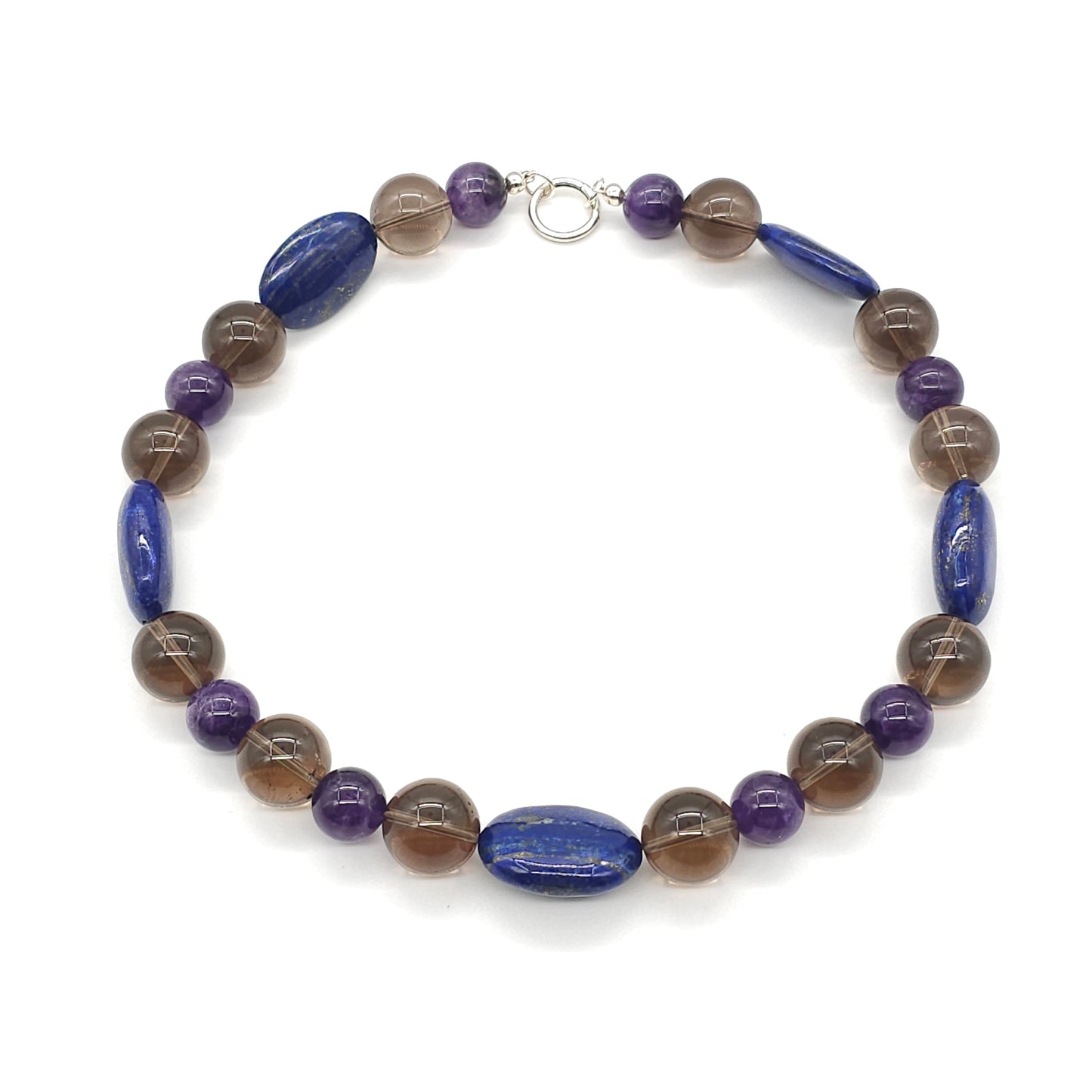 Nuru na Bluu: Amethyst, Crystal Quartz, Lapis