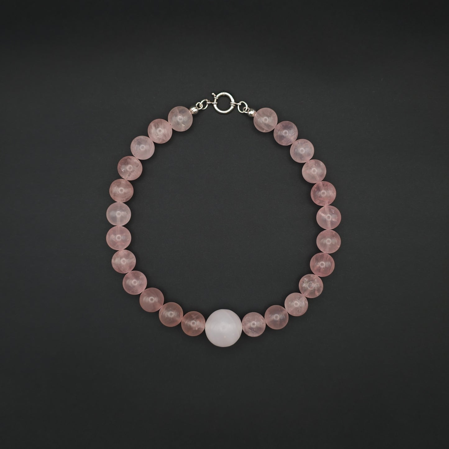 Huruma: Pink Mangano, Rose Quartz 16mm