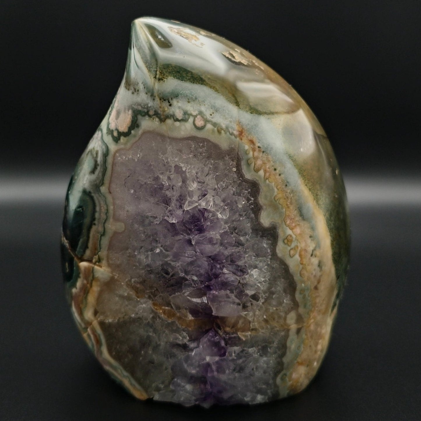 Amethyst-Achat Druse Nr.1