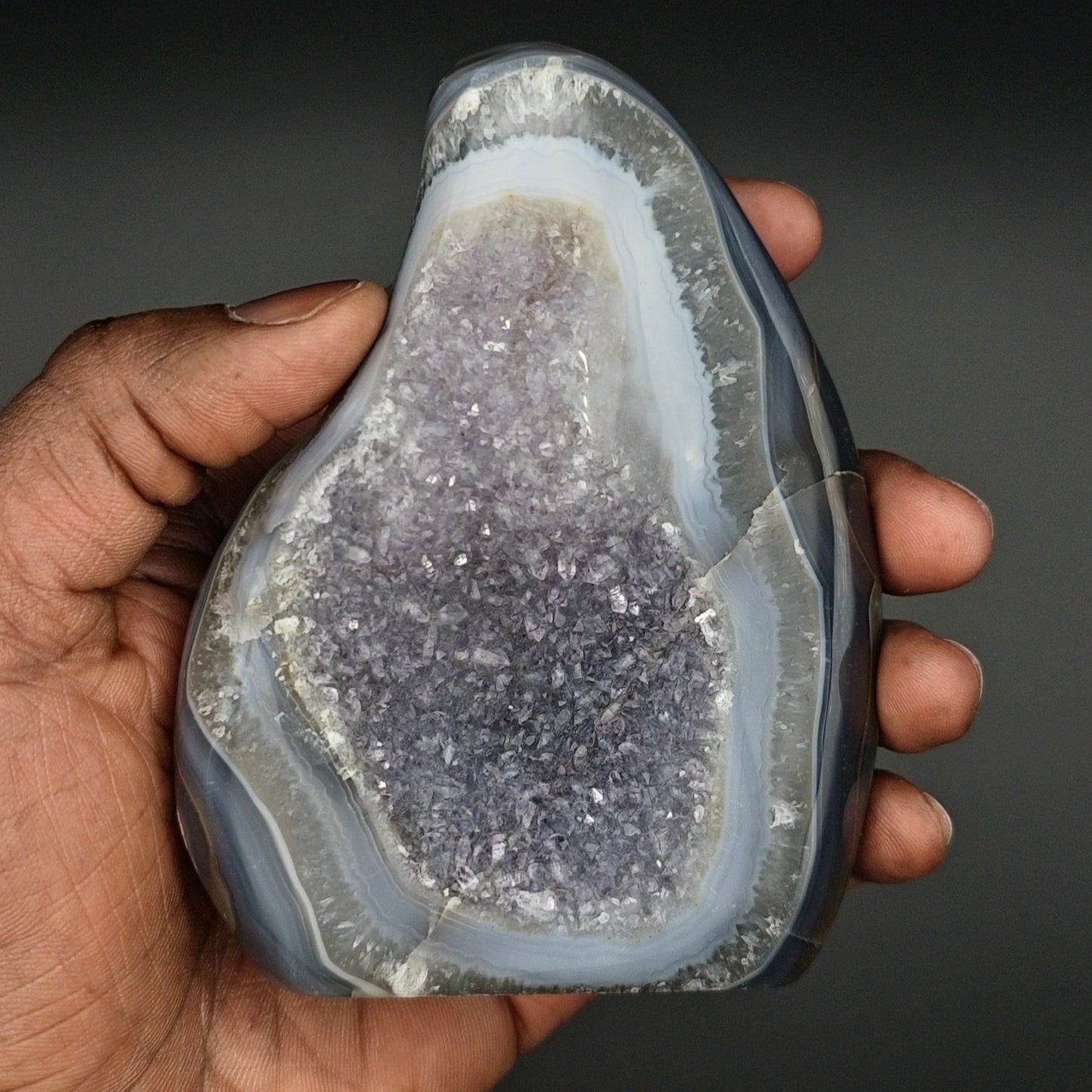 Amethyst-Achat Druse Nr.3