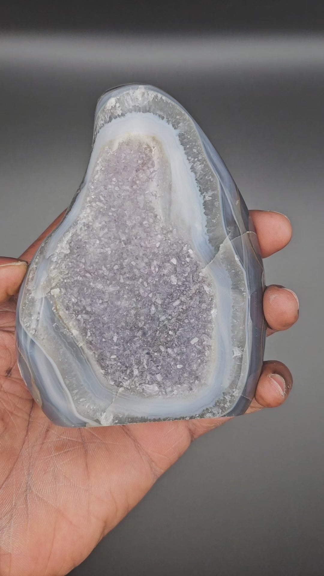 Amethyst-Achat Druse Nr.3